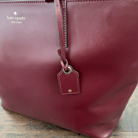 Kate Spade Janie Medium Tote Cherrywood Laptop Bag - Picture 13 of 13
